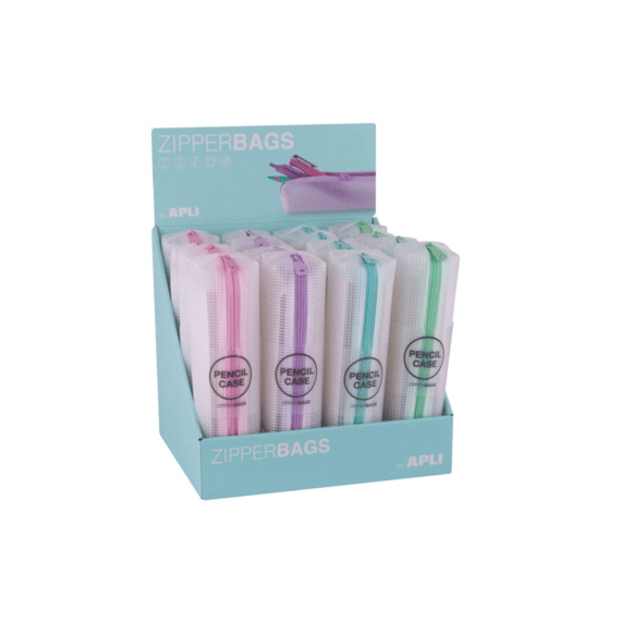 Apli Zipper Pennenrol Pastel Assortiment