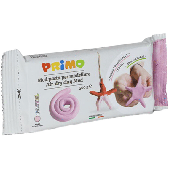 Primo Boetseerklei 500 Gr Pastel Pink Luchthardend