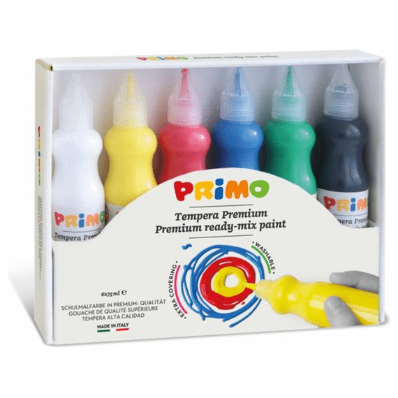 Primo Tempera Postermarkerverf 6x75ml