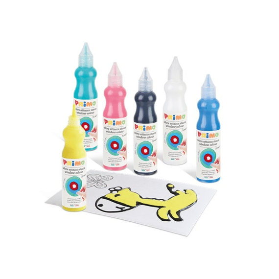 Primo Tempera Window Paint Set 6x80ml
