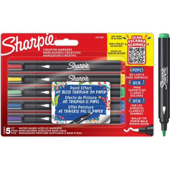 Sharpie Acrylmarker Creative Ronde Punt 5st