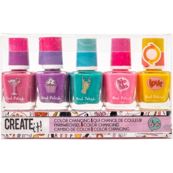 Create It! Beauty Nagellak Kleur Veranderend 5-Pack