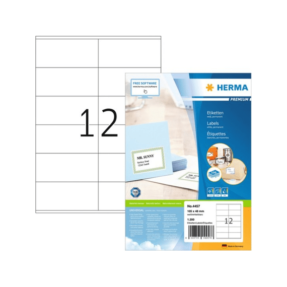 Herma Premium Etiketten A4 105x48cm