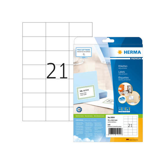 Herma Premium Etiketten A4 70x42cm