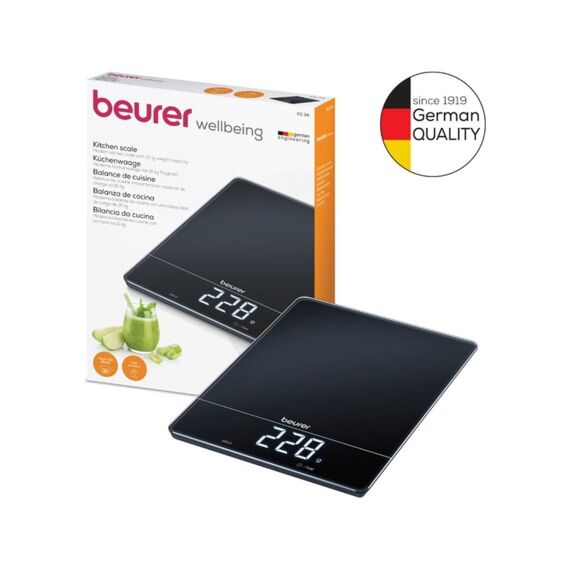 Beurer Be70311 Keukenweegschaal Xl 15kg Ks34 Zwart