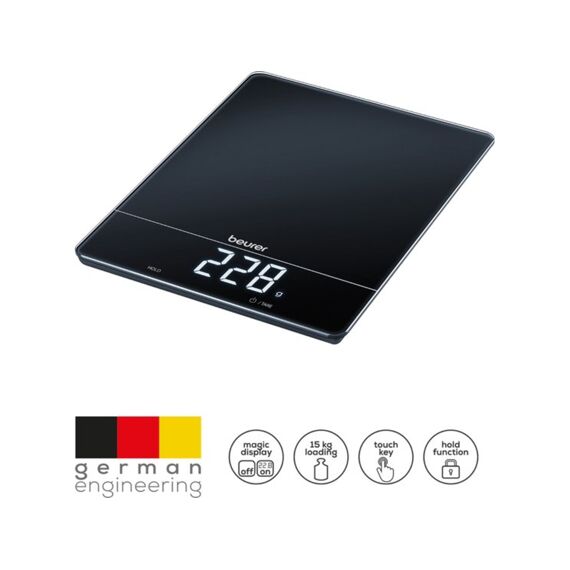 Beurer Be70311 Keukenweegschaal Xl 15kg Ks34 Zwart