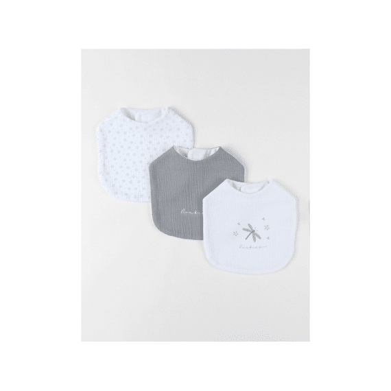 Noukies Set 3 Slabbetjes Muslin - Smart Flowers