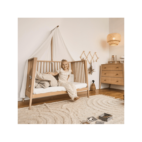 Leander Linea Bed 60x120 Oak