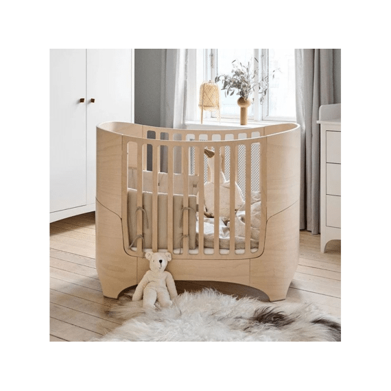 Leander Bed Classic Baby-junior Omvormbaar 0-7j Whitewash Naturel