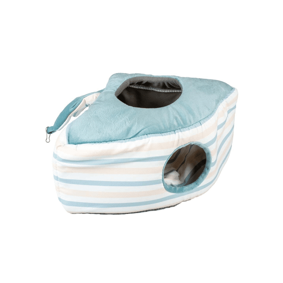 Striped Hoekhuis Pluche M - 27x23x30cm Meerkleurig