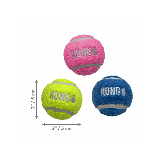 Kong Sport Softies Ball M-6x6x6cm Gemengde Kleuren