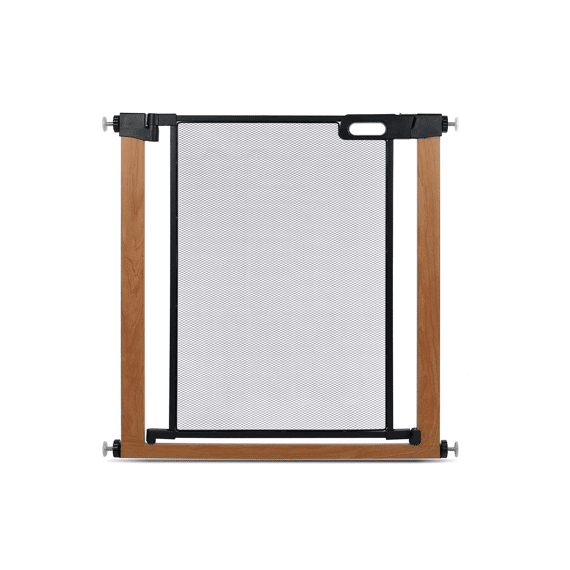 Hondenveiligheidshek & Verlengstukken 2,5x75-82x76cm Zwart/bruin