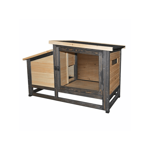Woodland Design Konijnenverblijf Bunny Barnet 111x55x68cm Houtkleurig Fsc Mix