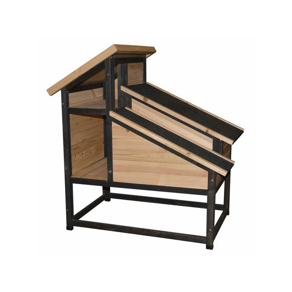 Woodland Design Kattenhuis Meowing Mansion 93x59x97cm Houtkleurig Fsc Mix