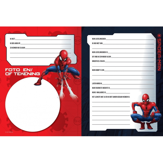 Vriendenboek Spiderman