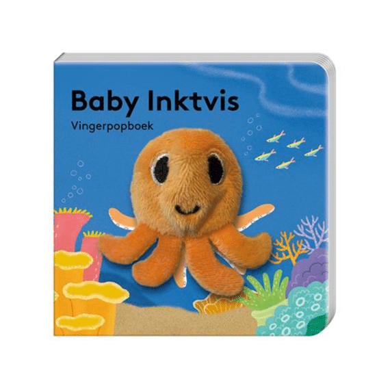 Vingerpopboekje Waterdier Baby Inktvis