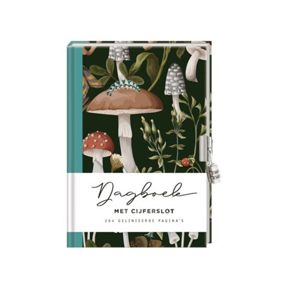 Dagboek met Cijferslot Mushroom