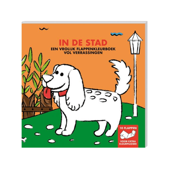 Flappenkleurboek In de stad