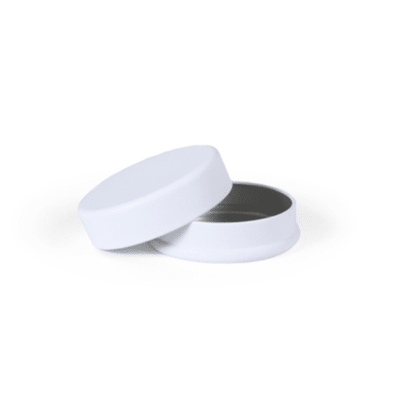 Vanhalst Blikje Luxe Rond Wit 70x25mm