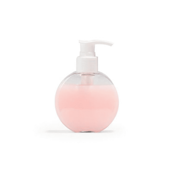 Vanhalst Pet Flesje Schijf Met Wit Pompje  140ml H12cm