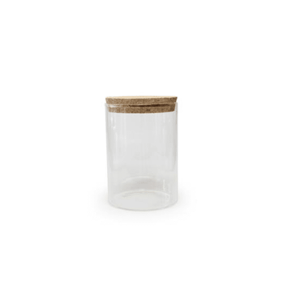 Vanhalst Bokaal Trans Deksel Kurk 15x10cm 700ml