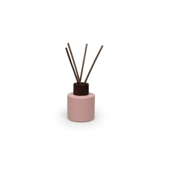 Vanhalst Rond Magnolia Glazen Flesje Met Donkere Top Met Geurstokjes 6st