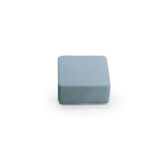 Vanhalst Suede Box Vierkant 6st Silver Blue 6x6x3cm