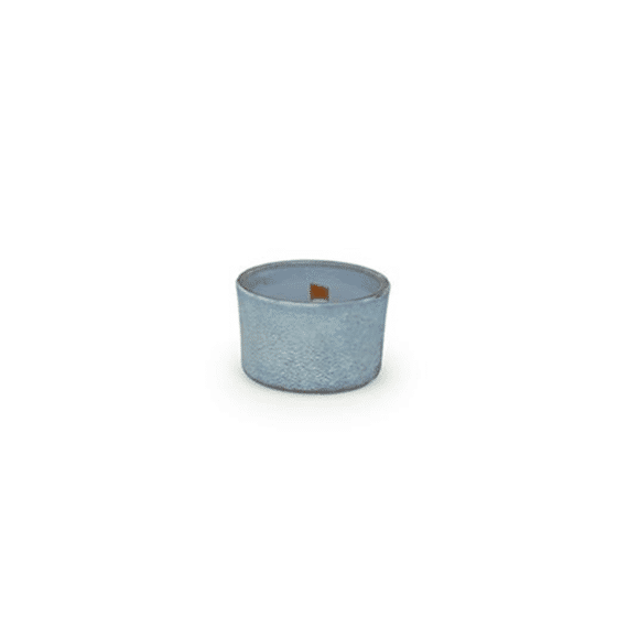 Vanhalst Kaars Stone Mini Silver Blue H3,2cm D5cm