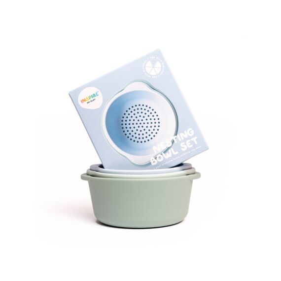 Inspire My Play Nesting Bowl Set Green/blue