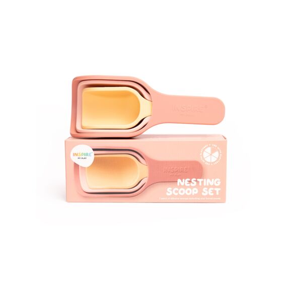 Inspire My Play Nesting Scoop Set 3st Coral/yellow