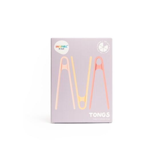 Inspire My Play Tong Set 3st Coral/yellow