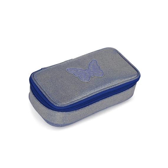 Caramel & Cie Pennenbox Blue Iridescent Butterfly