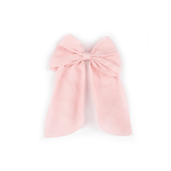 Busy Lizzie Linen Love Story Bow Agnes (powder Pink)