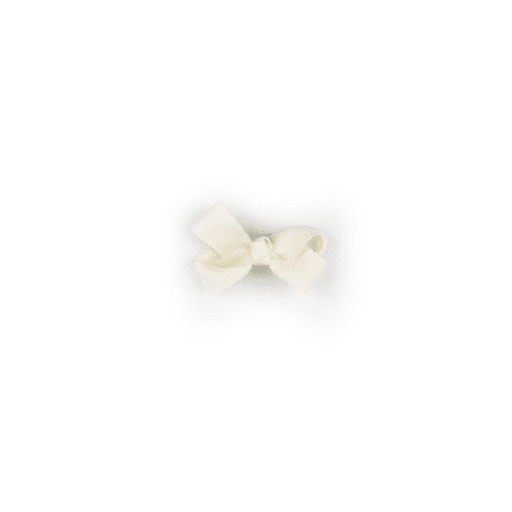 Busy Lizzie Hair Clip Bow Mini Eggshell