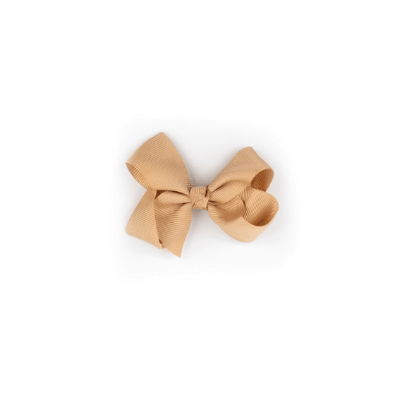 Busy Lizzie Hair Clip Bow Beige