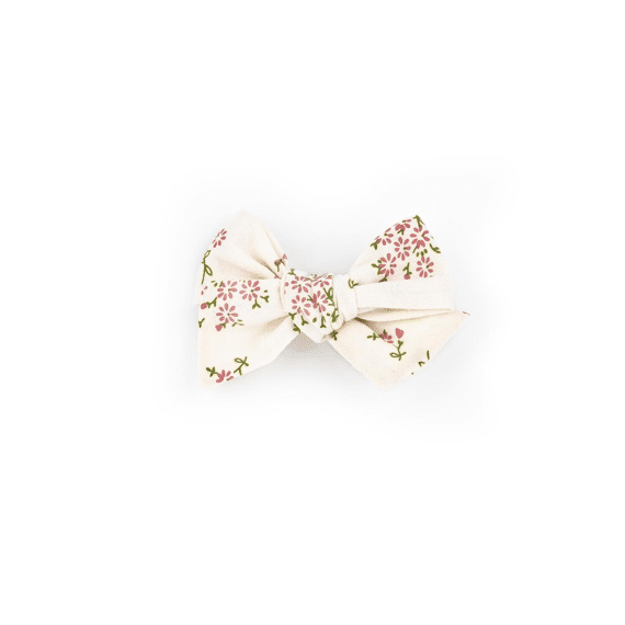 Busy Lizzie Busy Lizzie Hair Clip Bow Flowers Pink
