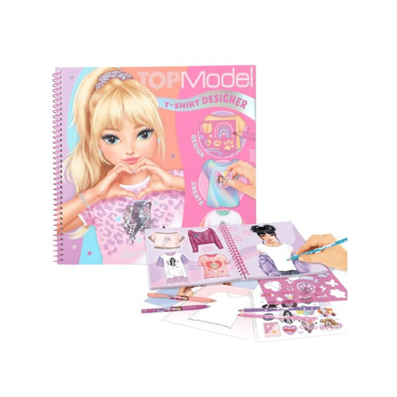 Topmodel T-shirt Designer Kleurboek