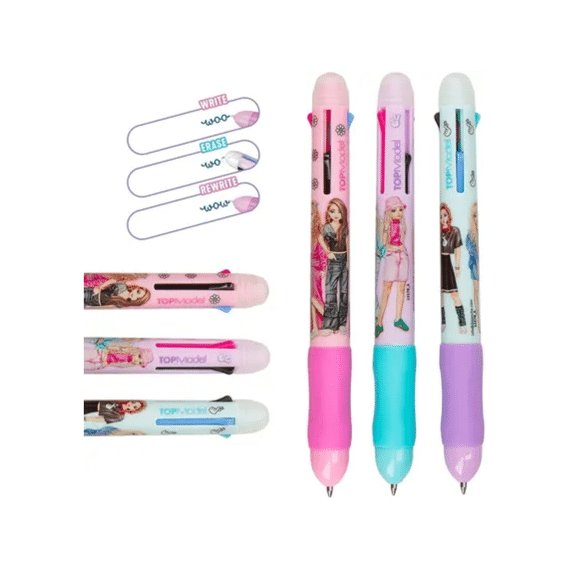 Topmodel Uitgumbare Gelpen met 4 kleuren Assortiment