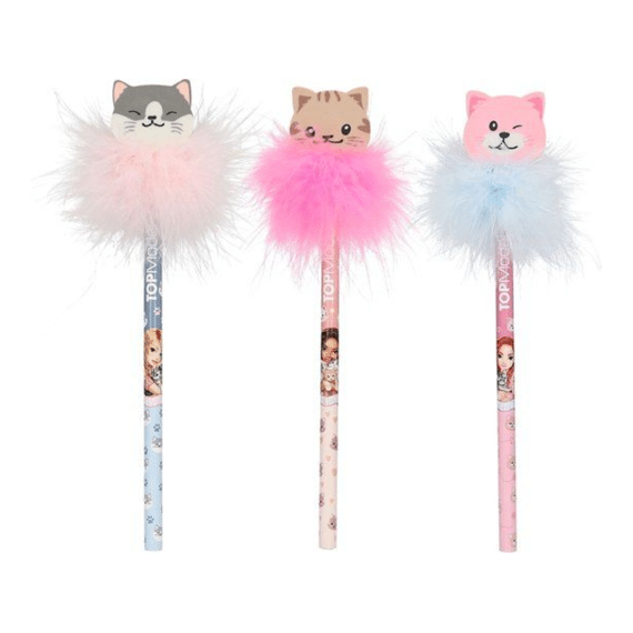 Topmodel Potlood met Gum Cat Love Assortiment