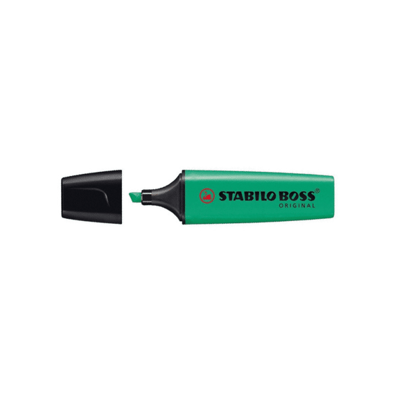 Stabilo Boss Donkergroen fluostift 7051