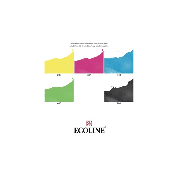 Talens Ecoline set primary 5x30ml