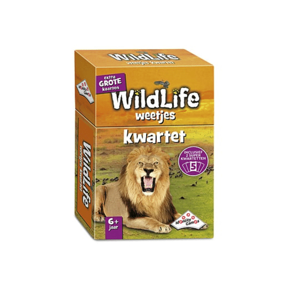 Kwartet Wildlife Weetjes Spel