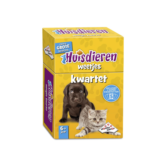 Kwartet Huisdieren Weetjes Spel