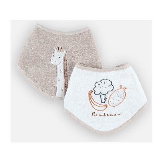 Noukies Tiga, Stegi & Ops Slab Bandana 2stuks Tiga Giraf