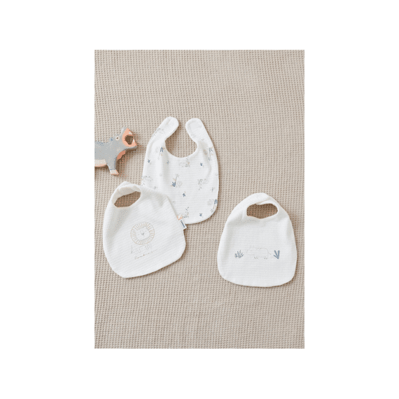 Noukies Slab Jersey Wafel 3st Savanne Ecru
