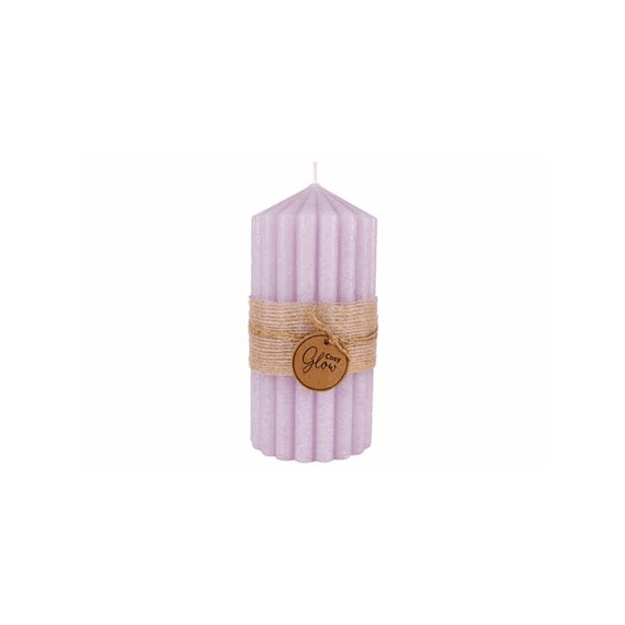Cosy @ Home Kaars Ribble Lila 7x7x14cm