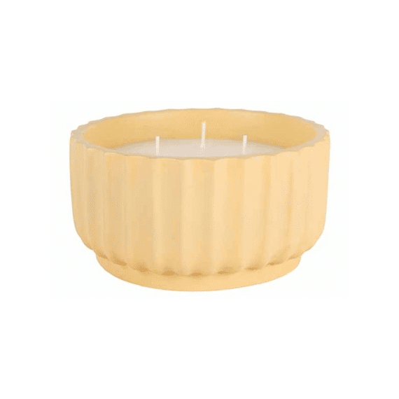 Cosy @ Home Geurkaars Geel 14x14x7,5cm