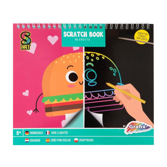 Scratch Book 20x24cm Assortiment
