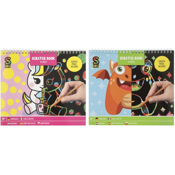Scratch Book 20x24cm Assortiment