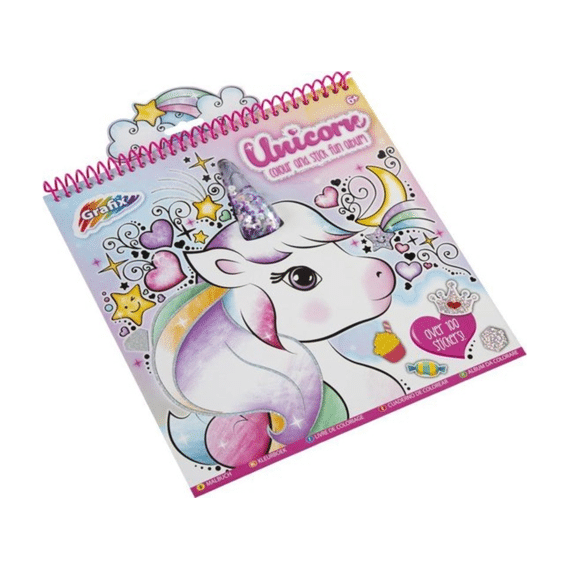 Grafix Unicorn Colour and Sticker Fun